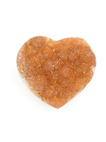 Citrine Geode Mini Heart - 11-TRW-01