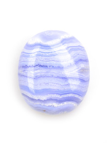 Blue Lace Agate Palm Stone - 578-ELI-06