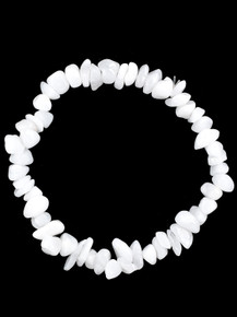 Snow Quartz Chip Bracelet