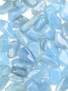 Aquamarine Tumbled Stones - 10-CRA