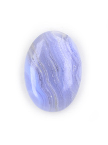 Blue Lace Agate Pocket Stone - 616-ELI-04