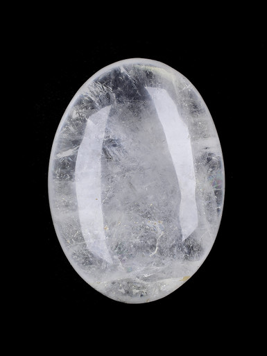 Equisite Stone Clear Quartz Palm Stone - 406-NM-18 - Exquisite Crystals
