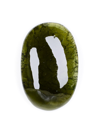 Moldavite Cabochon (28ct, Polished)