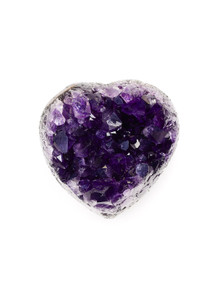 Amethyst Geode Heart - 1-BARI-35 Photo