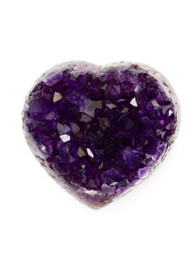 Amethyst Geode Heart - 1-BARI-39 Photo