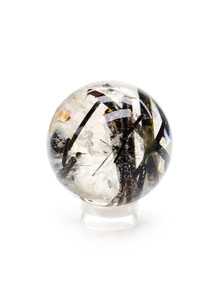 Tourmaline in Quartz Sphere - 30-JAK-05 Photo