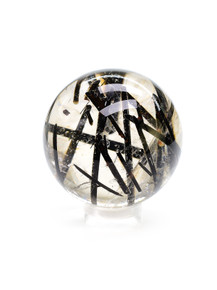 Tourmaline in Quartz Sphere - 30-JAK-06 Photo