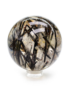 Tourmaline in Quartz Sphere - 30-JAK-09 Photo