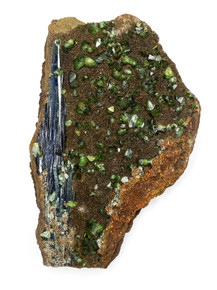 Ludlamite and Vivianite Cluster - 422-JAK-14 Photo