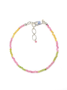 Multi Colored Tourmaline Mini Faceted Bracelet - 1494-RUP Photo