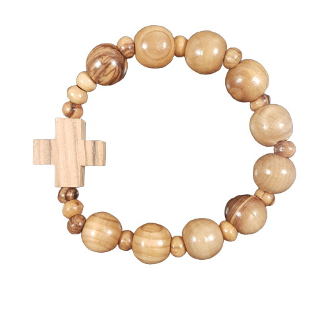 Wooden St Benedict Protection Rosary Bracelet With Tau Cross, Single Decade  Stretch Rosary Andavygifts Catholic Gifts Store - Etsy