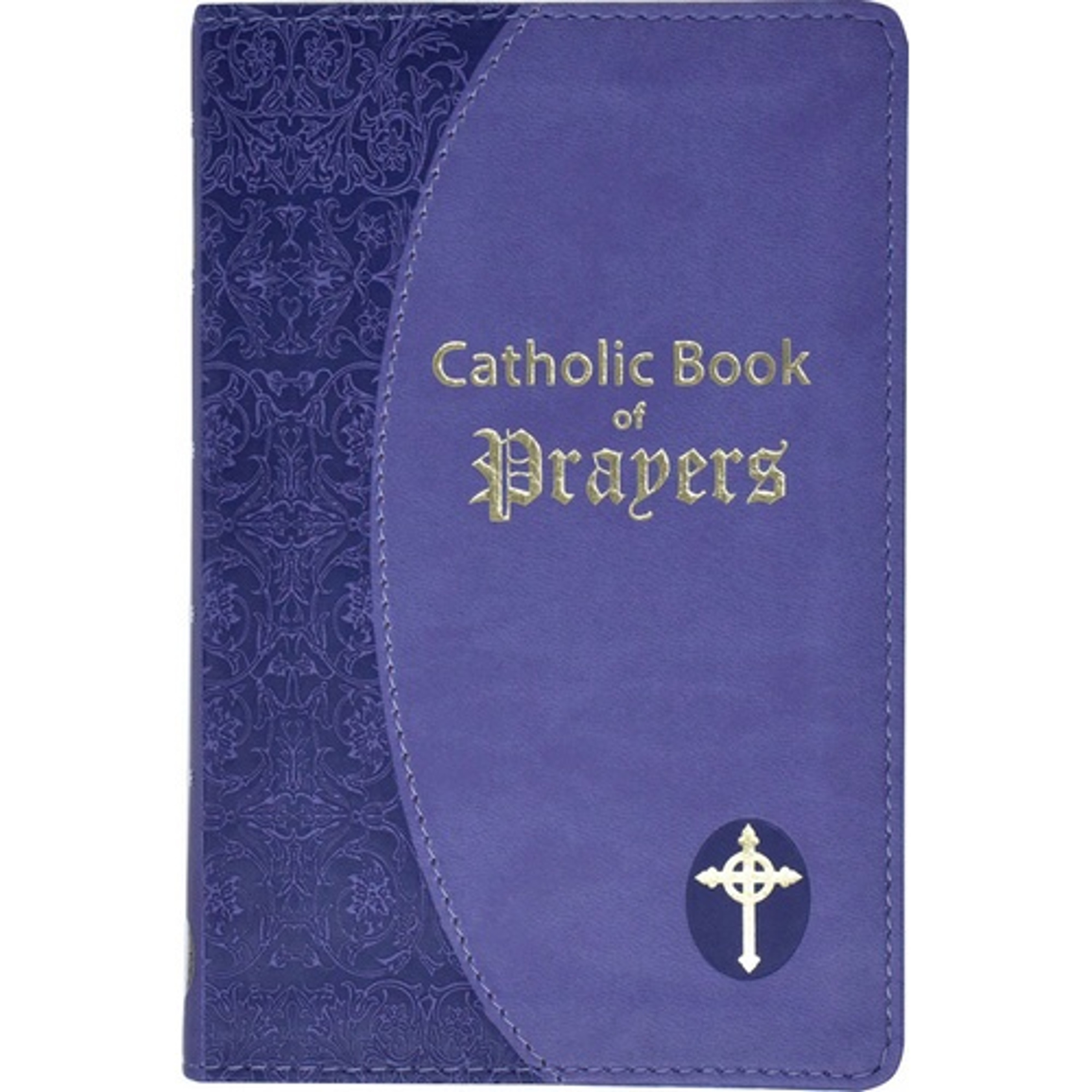 The Catholic Book Of Prayers Large Print Purple Leather The Square