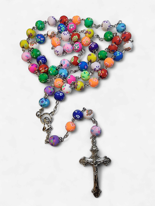 Rosary: Polymer Clay Multi-Coloured