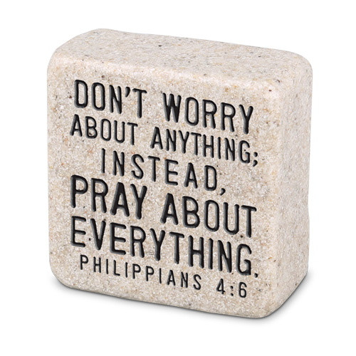 Scripture Stone: Pray About Everything