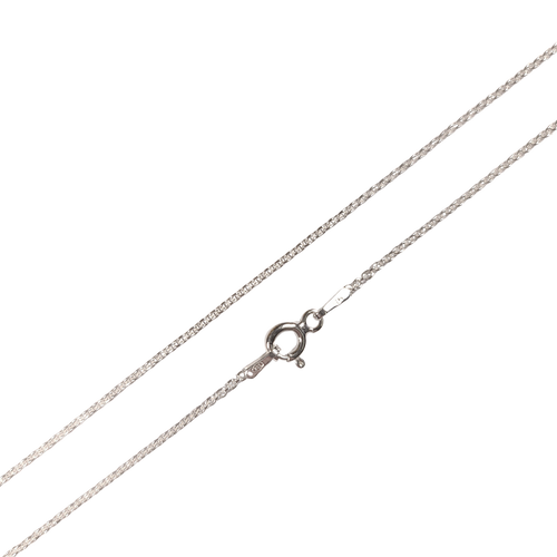 Sterling Silver Chain: 35 Fine Cable - 40cm