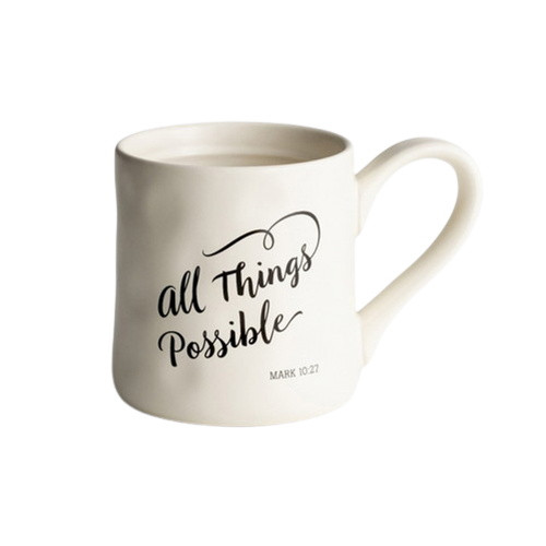 Mug: All Things Possible - White