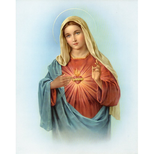 Print: Sacred Heart of Mary 20cm x 25cm