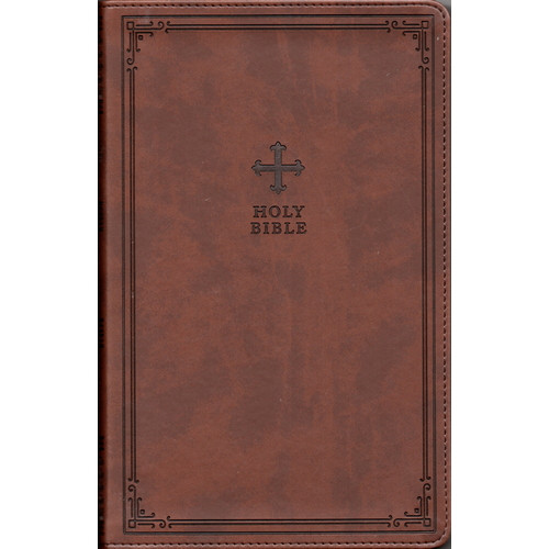 NRSV Catholic Edition Gift Bible, Brown Leathersoft