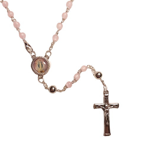 Rosary Glass Necklace