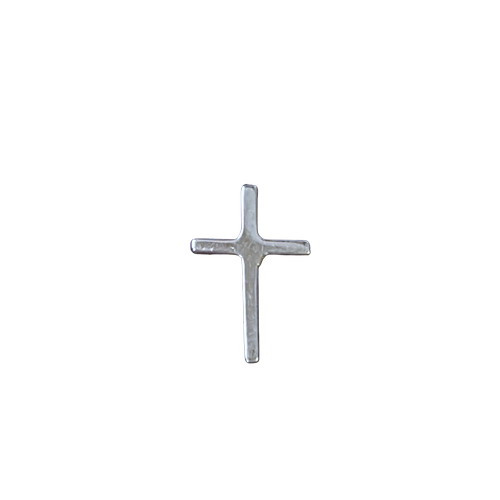 Sterling Silver Identity Lapel Pin Cross 14mm