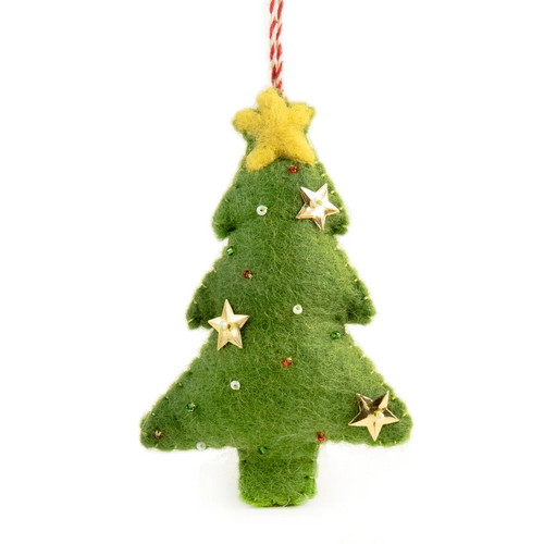 Christmas Decoration: 100% NZ Wool - Christmas Tree