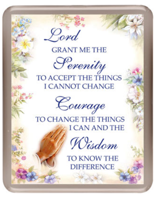 Magnet: Acrylic Fridge Magnet - Serenity Prayer