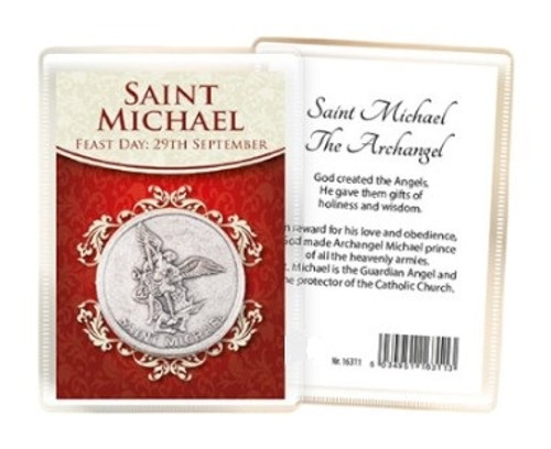 Metal Pocket Token/Leaflet/Saint Michael