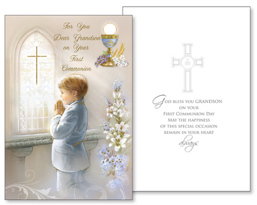 For You Dear Grandson On Your First Communion