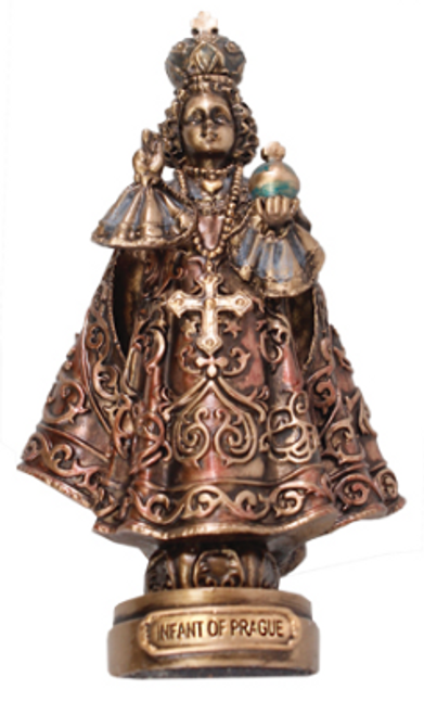 Infant of Prague - Veronese Resin Statue / 3 1/2 inch (52652)
