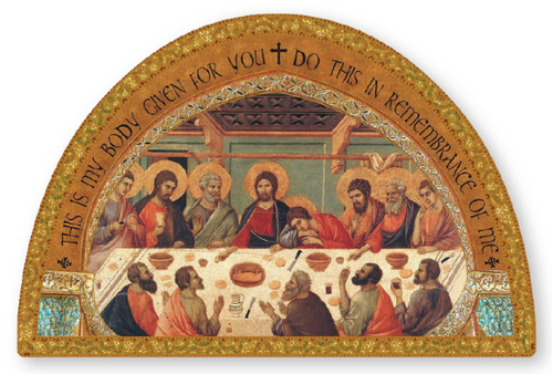 Wood Plaque/Icon/Gold Foil/Last Supper (33985)