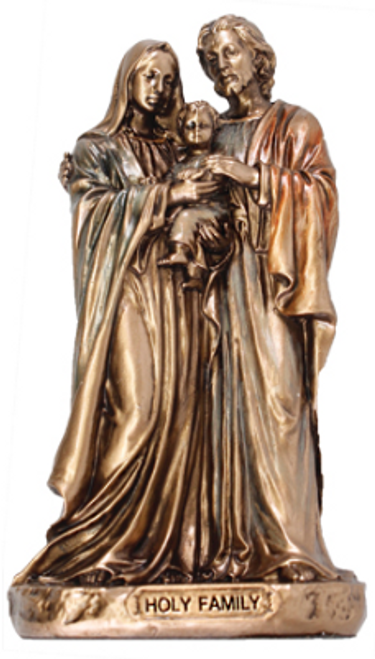 Holy Family  - Veronese Resin Statue: - (3-1/2 inches)