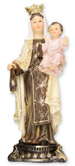 Our Lady of Mount Carmel - Florentine Statue (5 inch)