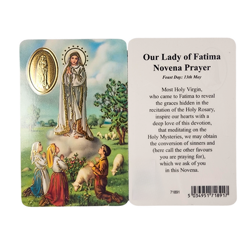 Prayer Card: Our Lady of Fatima Novena Prayer