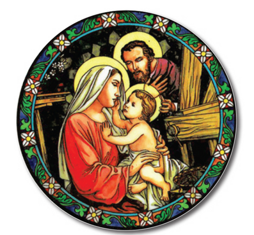 Sun Catcher: Holy Family - Tiffany Style