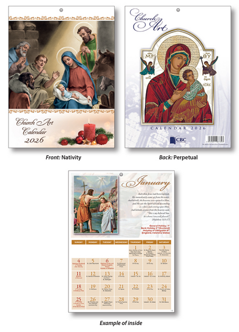 2026 Church Art Calendar -  (Nativity Scene)