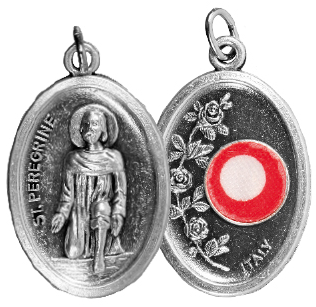 Saint Peregrine (Oxidised Relic Medal)