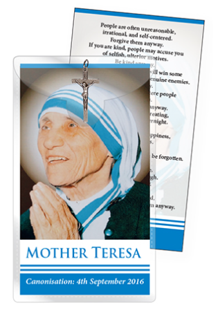 Crucifix & Leaflet/Mother Teresa