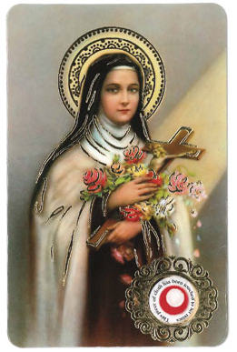 Prayer Card with Relic - Saint Therese