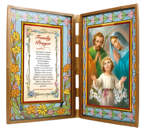 Glass Plaque/Holy Family