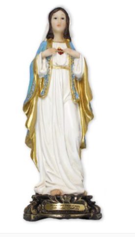 Statue FL: Sacred Heart Of Mary (8 inches)