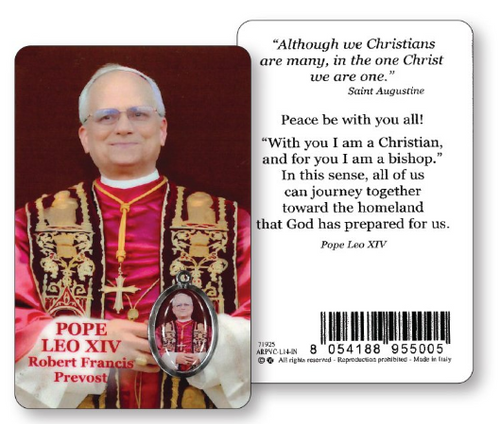 Prayer Card/Pope Leo 14th/Resin Drop