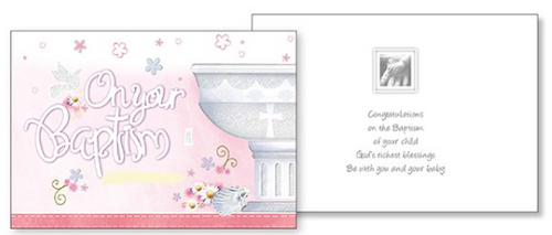 Card: On Your Baptism - Girl