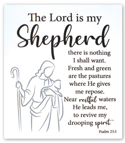 Ceramic Plaque: Lord is my Shepard