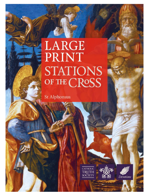 Large Print Stations of the Cross (Paperback)
