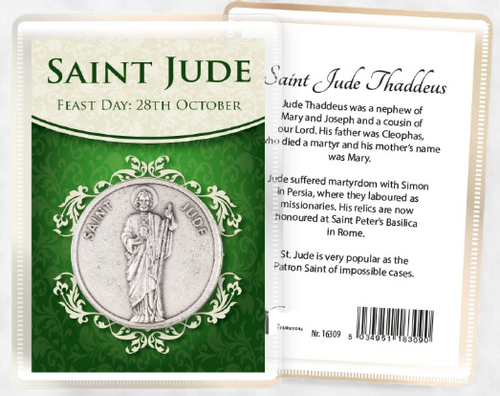 Metal Pocket Token/Leaflet/Saint Jude
