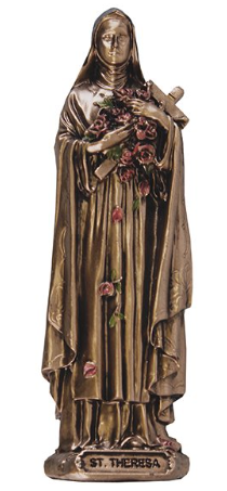 Saint Theresa Veronese Resin Statue (3 1/2 inch)