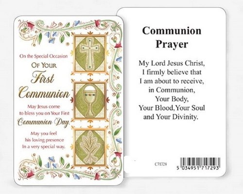 Prayer Card/Communion/Symbolic