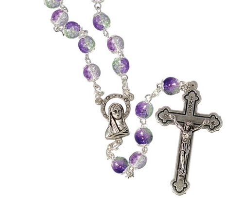 Loose Glass Rosary/Purple