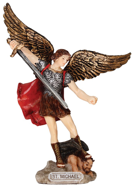 Veronese Resin Statue/St. Michael (3 1/2 Inch)