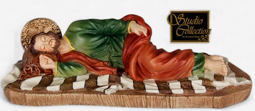 Veronese Resin Statue: Sleeping St. Joseph (150mm.)